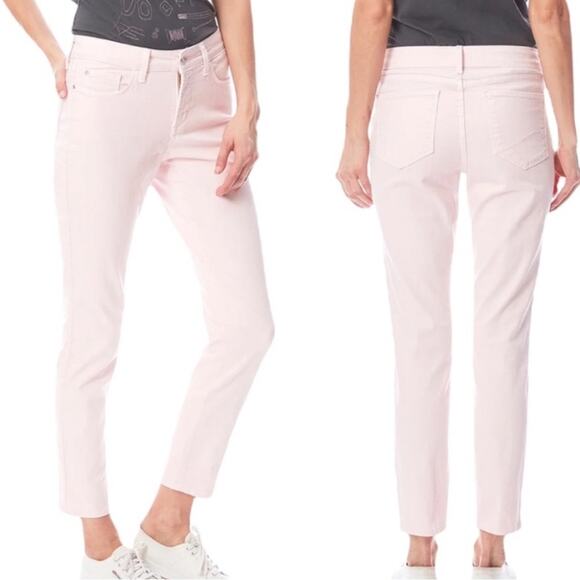 NYDJ Clarissa Ankle Jeans Pink Boho Preppy Stretch Comfy 14P - Picture 5 of 12